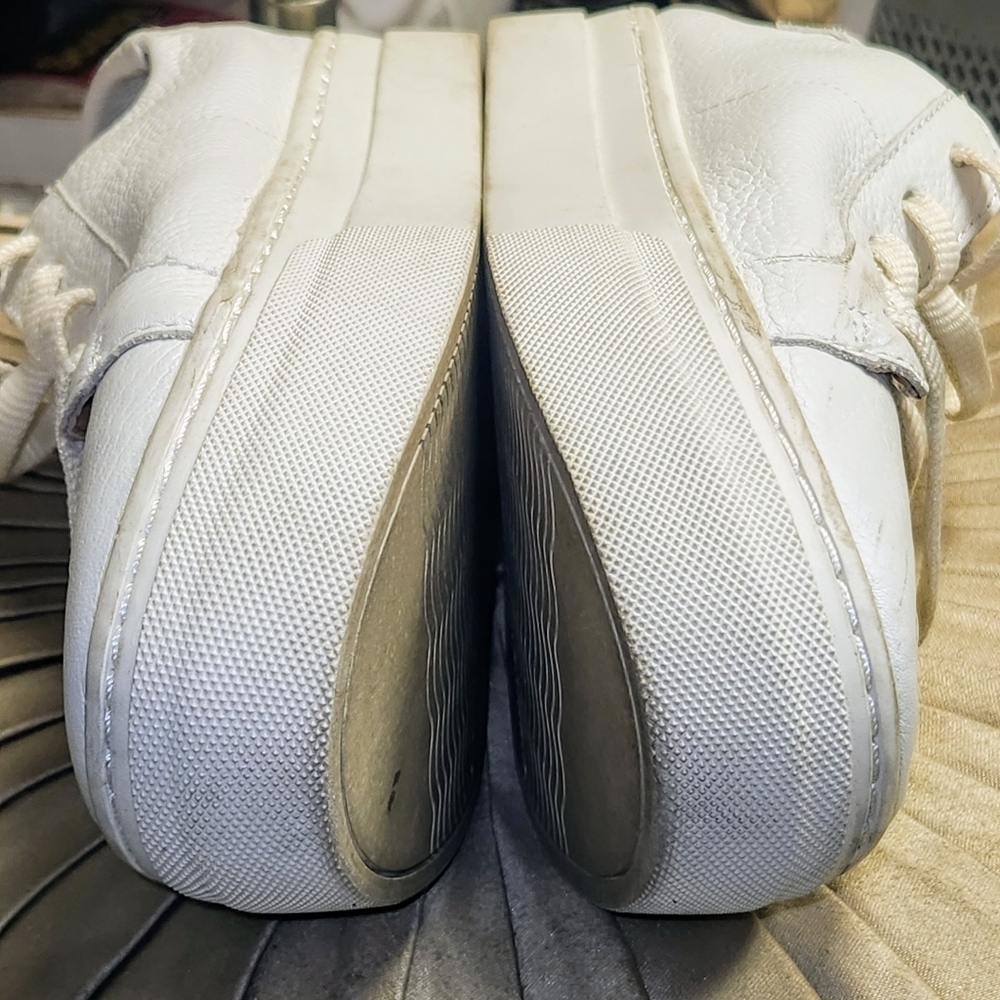 SOLUDOS Ibiza White Leather Platform Sneakers In Oasis White Size 9.5 - Picture 7 of 16